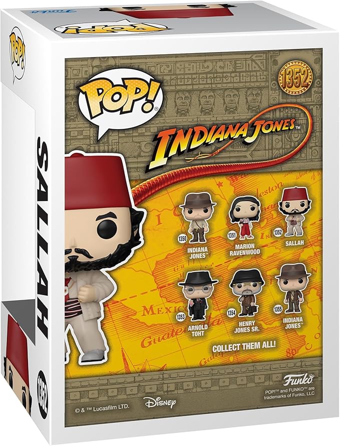 Funko POP! Movies: Indiana Jones - Sallah - Collectable Vinyl Figure - Gift Idea - Official Merchandise - for Kids & Adults - Movies Fans - Model Figure for Collectors and Display