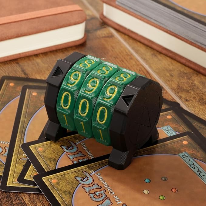 MTG Life Counter Wheel Health Tracker Gradient Game Counter for Board Game Compatible Table top Games with Magic Card Game Accessories CCG Creature Stats (Green)