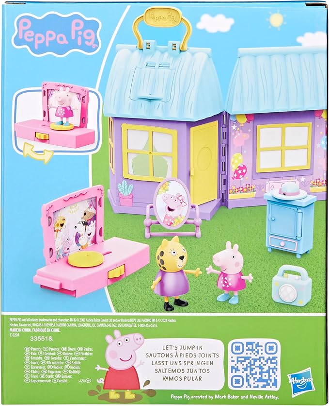 Peppa Pig Peppa’s Dance Party Playset with House, 2 Figures, 6 Accessories, Preschool Toys for Girls and Boys, Kids Gifts, Ages 3+ (Amazon Exclusive)