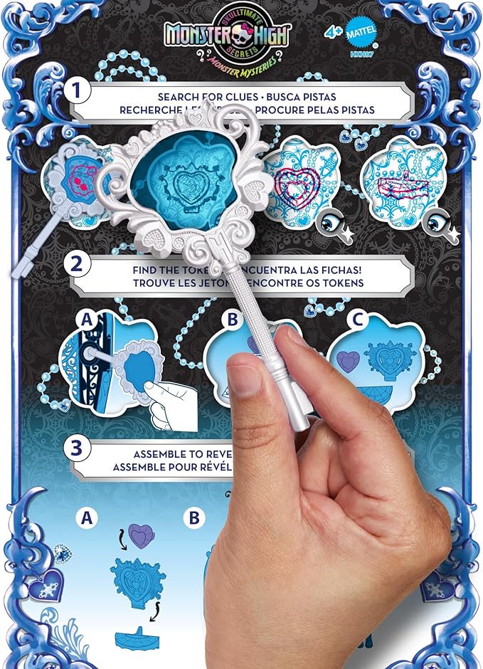 Monster High Skulltimate Secrets Doll & Accessories Set, Monster Mysteries Abbey Bominable with Dress-Up Closet & 19+ Surprises Including Clothes
