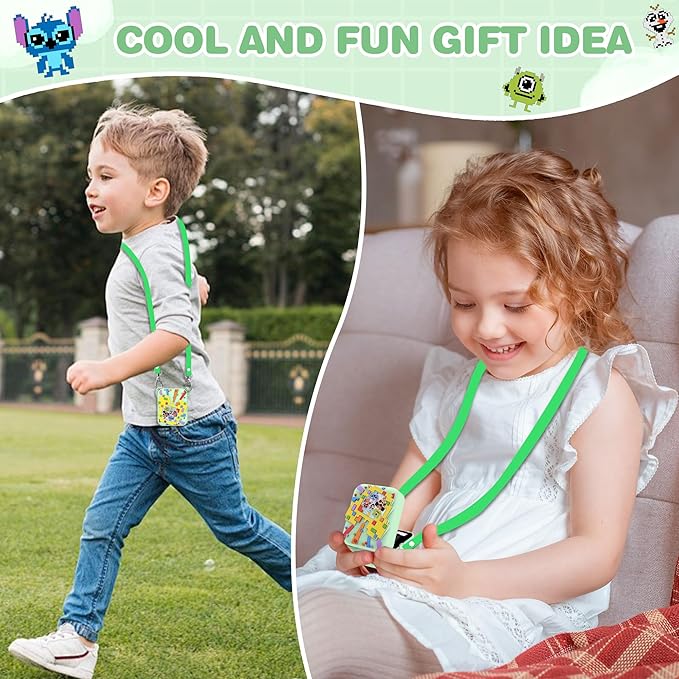 Silicone Case for Bitzee Disney Interactive Toy, Anti-Scratch, Washable, Shockproof Silicone Protective Cover for Bitzee Disney Interactive Toy Electronic Pets Accessories with Lanyard - Mint Green