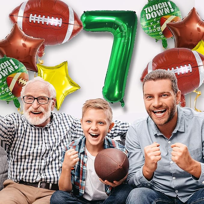 Football Balloons Set Football Birthday Party Decorations Football Touchdown Sports Theme Birthday Party Decoration, Tailgate Game Day Football Theme Supplies Birthday Party Decorations