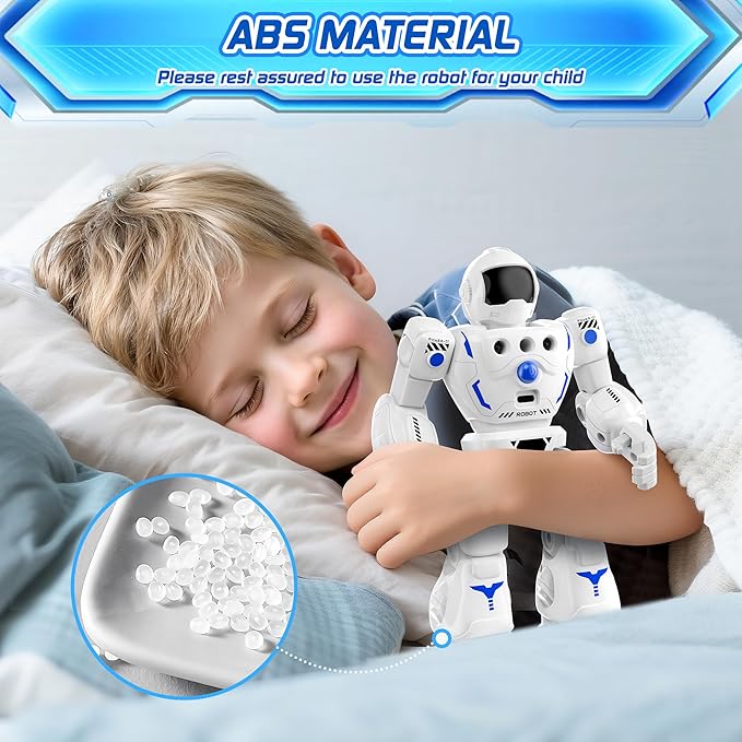 Robot Toys for Kids, Programmable Remote Control Robot with Walking, Sliding, Singing and Dancing, RC Gesture Sensing Control Smart Robots for Age 3-12 3-5 Kids Christmas Birthday