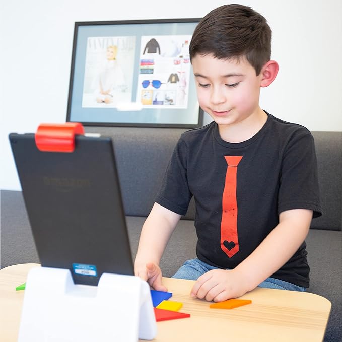 Osmo - Genius Starter Kit for Fire Tablet - 7 Educational Learning Games - Ages 6-10 - Math, Spelling, Creativity & More - STEM Toy Gifts for Kids, Boy & Girl (Fire Tablet 7 Games)