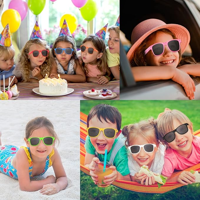 FEPITO Party Sunglasses Kids Sunglasses Bulk for Birthday Party supplies