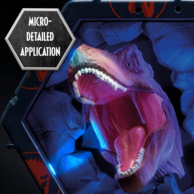 WOW! PODS Jurassic World Camp Cretaceous Tyrannosaurus Rex SFX Light-Up Bobble-Head Figure with Sound Effects | Official Fallen Kingdom Merchandis Tyrannosaurus Rex