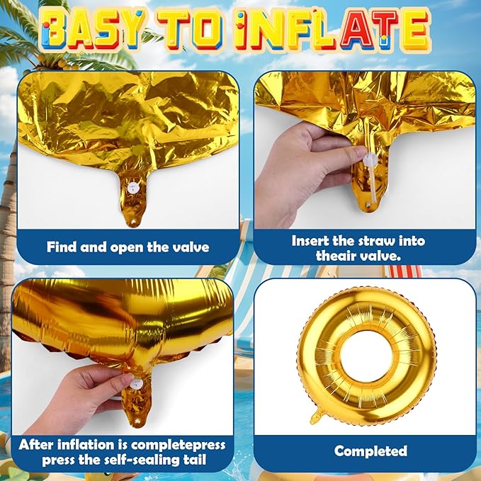 Cartoon Hedgehog Balloon 6pcs Gold Ring Birthday Party Balloon for Cartoon Hedgehog Carnival Theme Birthday Decorations