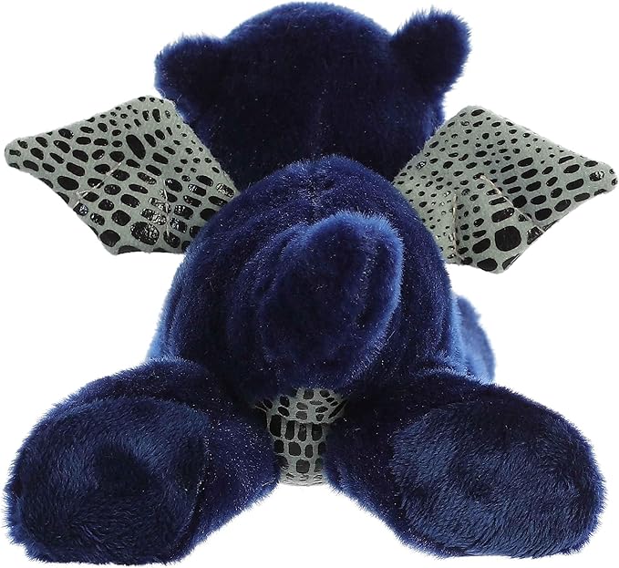 Aurora® Adorable Mini Flopsie™ Sapphire Dragon™ Stuffed Animal - Mini Companions Ready for Playful Adventures - for Kids All Ages, Toddlers, Adults, and Families - Blue 9.5 Inches