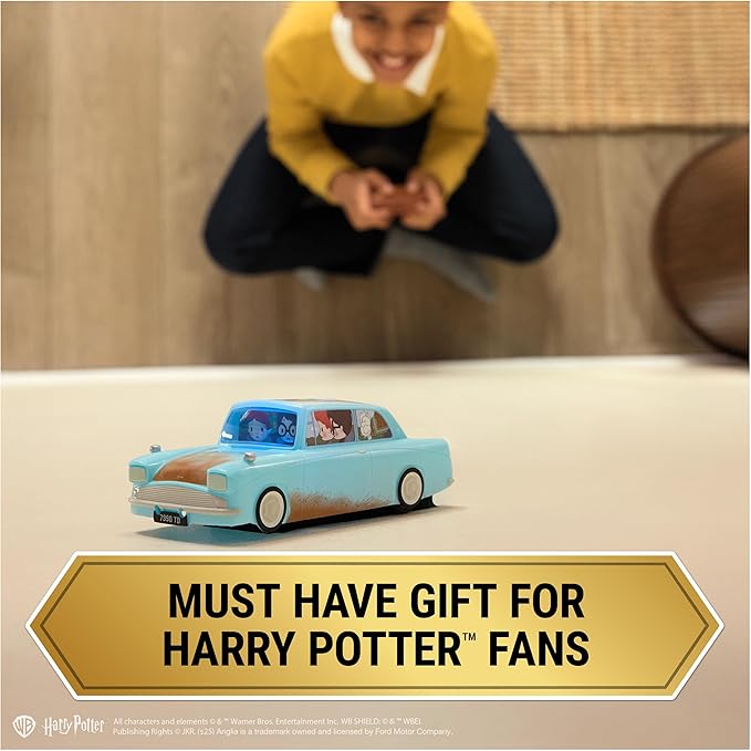 Wizarding World Harry Potter, Weasley’s Flying Remote Control Car with Zero Gravity Technology, Drives Indoors on Walls & Floors, Kids Toys for Ages 6 and up