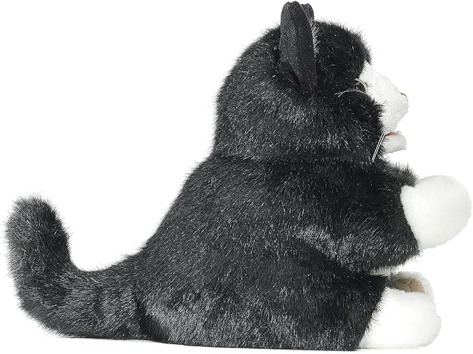 Folkmanis Tuxedo Kitten Hand Puppet, Black; White
