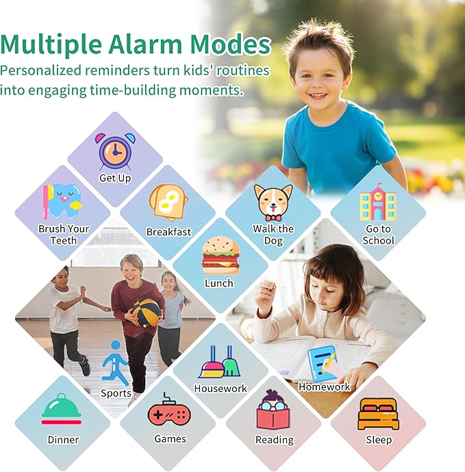 Kids Game Smart Watch Boys with 39 Puzzle Games Camera Video Player Pedometer Alarm Clock Calculator Flashlight 12/24 hr HD Touch Screen Kids Watches Toys for 7 8 9 10 11 12 Year Old Boys
