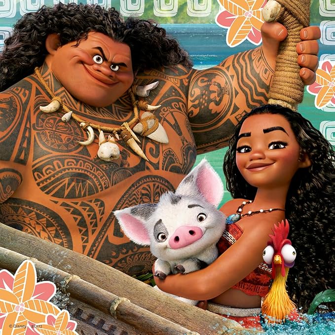Ravensburger Disney Moana Voyage Jigsaw Puzzle for Kids | 49 Unique Pieces | Precision-Crafted Educational and Fun | Ideal for Age 3+