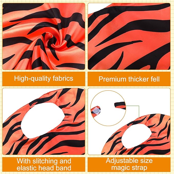 12 Set Safari Animal Mask and Capes Kids Jungle Safari Theme Party favors Cosplay Wild Birthday Decorations Animal Costumes Dress Up Set for Kids Birthday Party Supplies