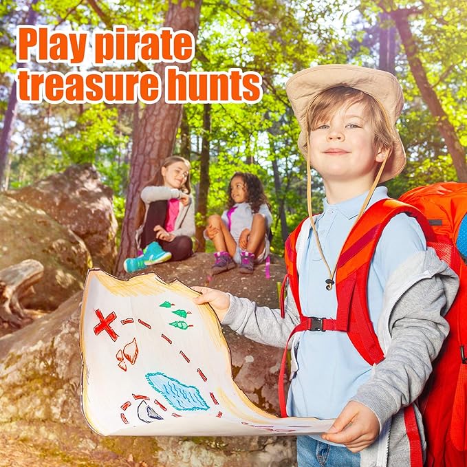 Skylety Pirate Party Decoration Favors 100 Pieces Fake Pirate Treasure and 100 Pieces Gold Coins Toy Gem Jewelry Treasure Chocolate Gold Coins for Halloween Adventure Themed Event Party Supplies