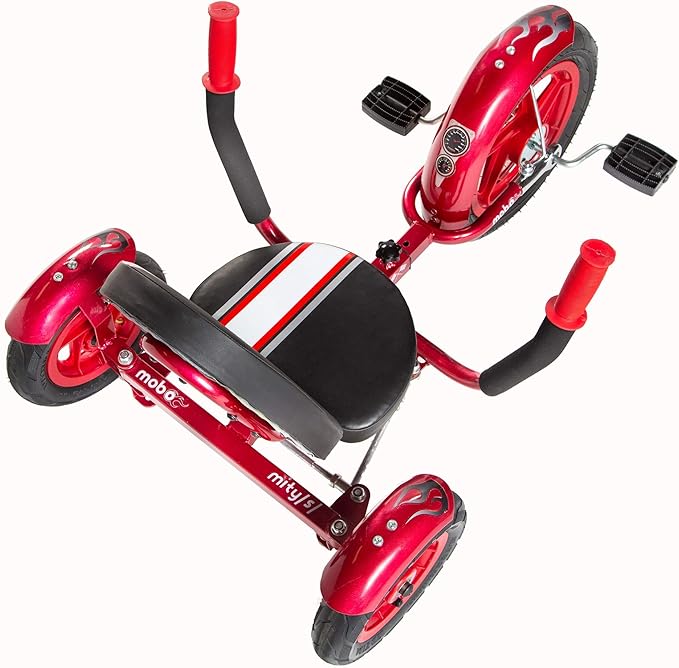 Mobo Mity Sport Safe Tricycle. Toddler Big Wheel Ride On Trike. Pedal Car, Red Large