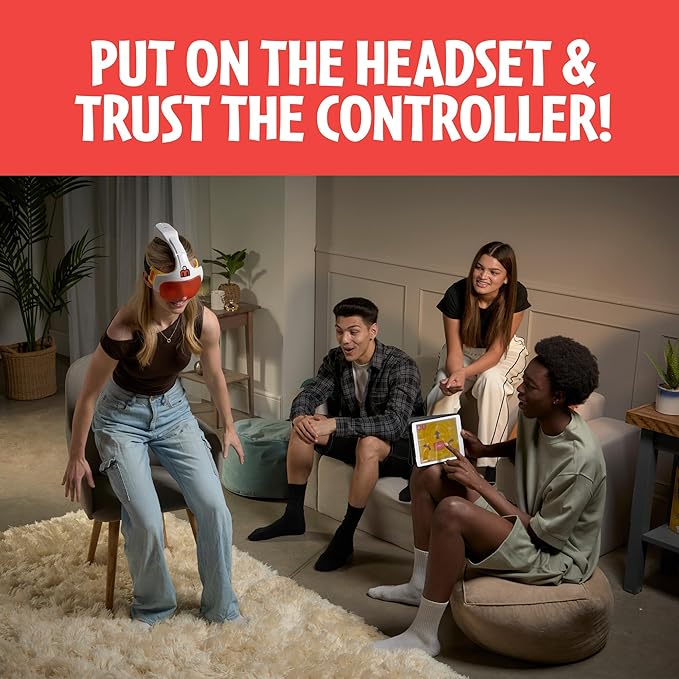 TOMY Human Controller Party Game - Interactive Blindfolded Trust Game with App Control and 30 Challenge Modes - Teen and Adult Games for Parties- Ages 14+