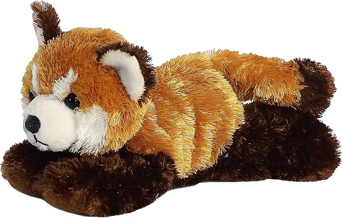 Aurora® Adorable Mini Flopsie™ Red Panda Stuffed Animal - Mini Companions Ready for Playful Adventures - for Kids All Ages, Toddlers, Adults, and Families - Orange 8 Inches