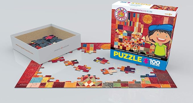 EuroGraphics Castle and Sun by Paul Klee 100-Piece Puzzle, Multi