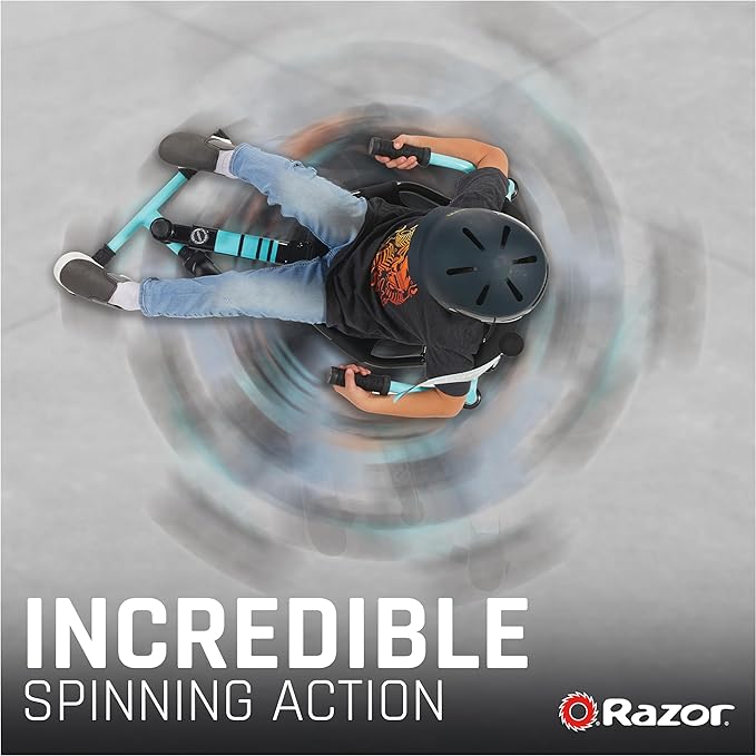 Crazy Cart Shuffle by Razor – Kid-Powered Drifting Go-Kart for Ages 4+, Crazy Cart Drift Bar Technology, Adjustable Frame with 5 Length Settings
