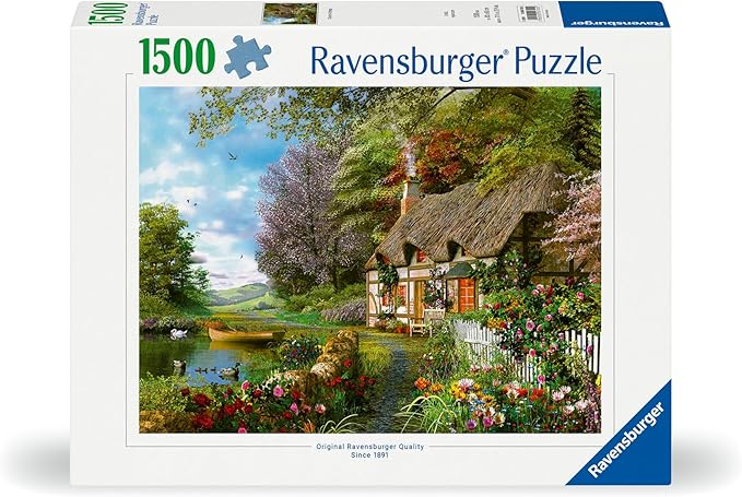 Ravensburger Country Cottage Jigsaw Puzzle - 1500 Pieces | Expertly Crafted in Germany | Unique, Interlocking Fit | Vibrant, Glare-Free Imagery | Perfect for Adults and Kids Alike