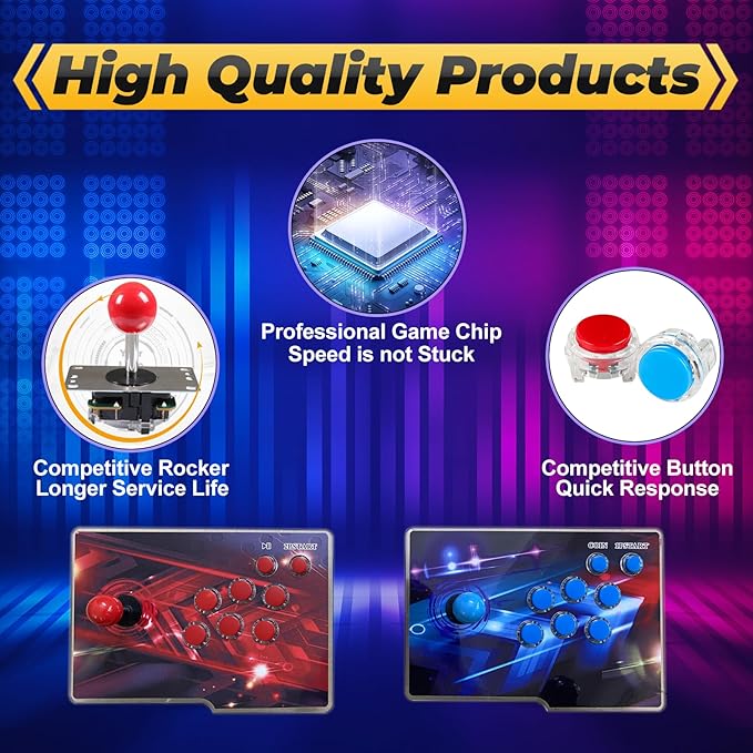 Pandora Box Console 32000 Arcade Games in 1,Retro Game Machine for TV PC Projector, Supports Up to 4 Players, Full HD Output, Search, Save, Hide, Favorites List