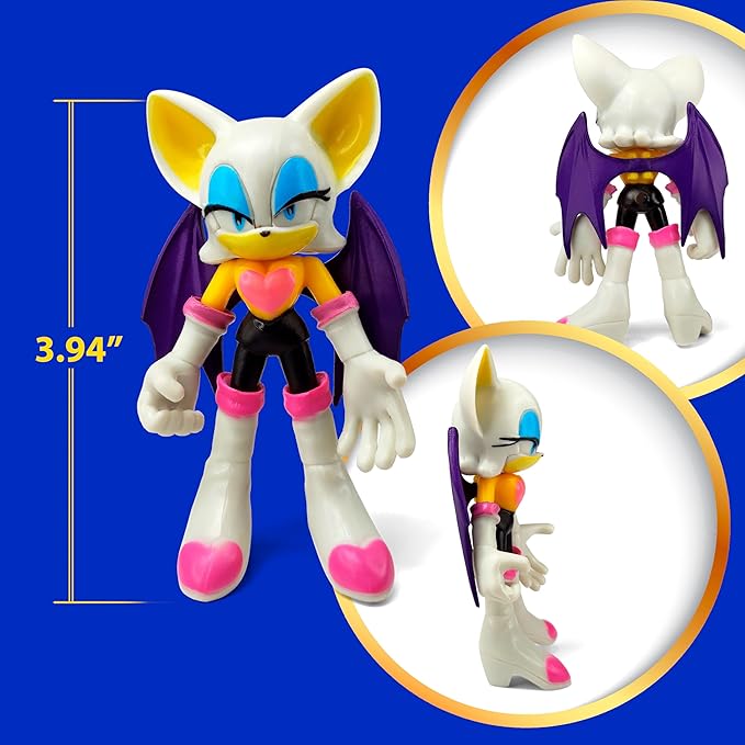Toysvill Sonic The Hedgehog Big Action Figures (Set of 6 pcs), Collection Toys, Birthday Cake Decoration Party Supplies Cake Topper