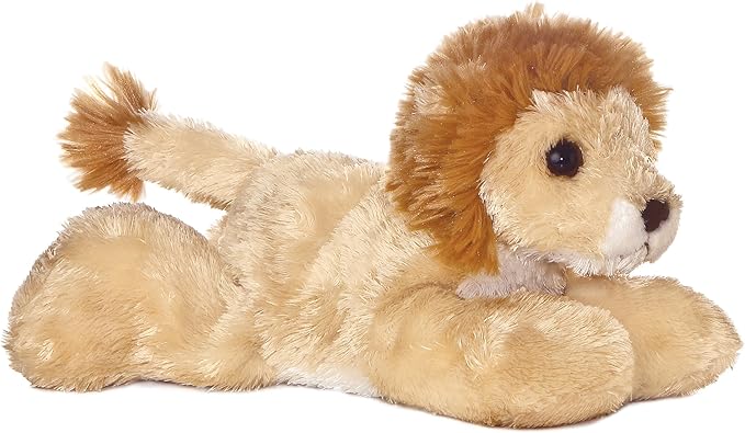 Aurora® Adorable Mini Flopsie™ Lionel™ Stuffed Animal - Mini Companions Ready for Playful Adventures - for Kids All Ages, Toddlers, Adults, and Families - Brown 8 Inches