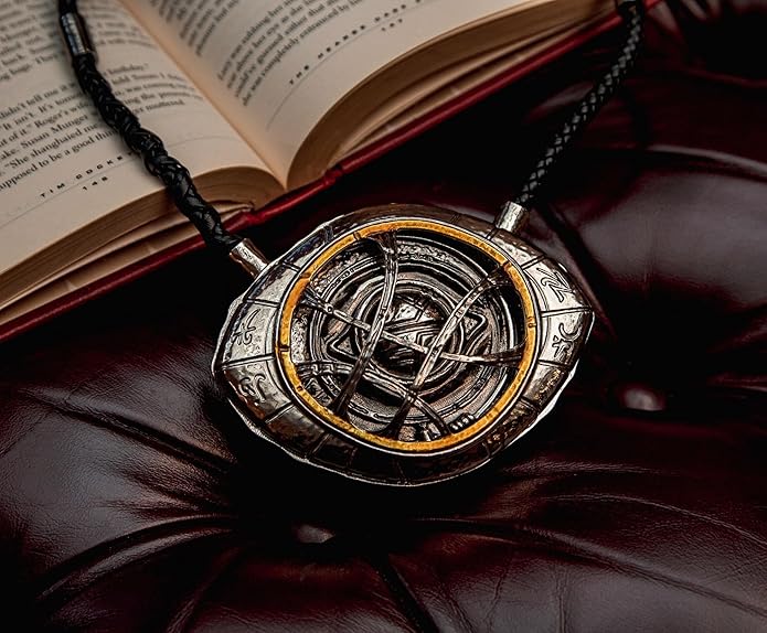 Toynk Marvel Studios Doctor Strange in the Multiverse Of Madness Brass Eye Of Agamotto Prop Replica Necklace