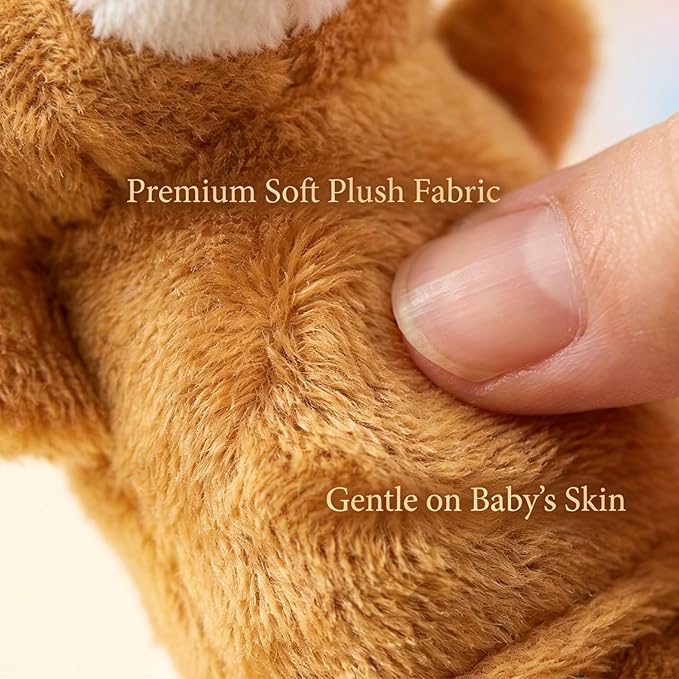 Sealive Finger Puppets for Toddlers 1-3, Preschool, and Kids - 10 Soft Velvet Animal Finger Toys for Toddlers 1-3, Easter Egg Fillers, Perfect for Storytelling, Educational Play, and Party Favors