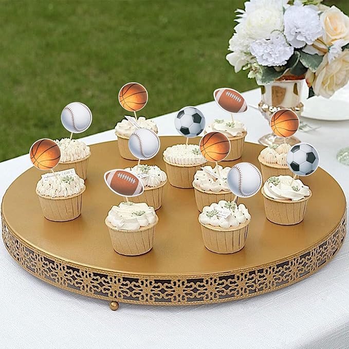 Gyufise 36 Pack Sports Cupcake Toppers Baseball Rugby Cupcake Picks Basketball Toothpicks Soccer Ball Football Cake Decor for Boy Happy Birthday For Sports Ball Game Theme Party Supplies Decoration …