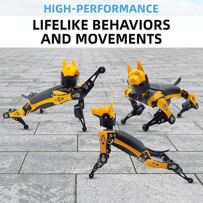 Petoi Programmable Robot Dog Bittle X V2 Alloy Servo (Construction) | Coding Smart Robot Dog Kit, Voice Controlled, Quadruped Interactive Robot for Kids, Open Source, STEM & Robotics Education
