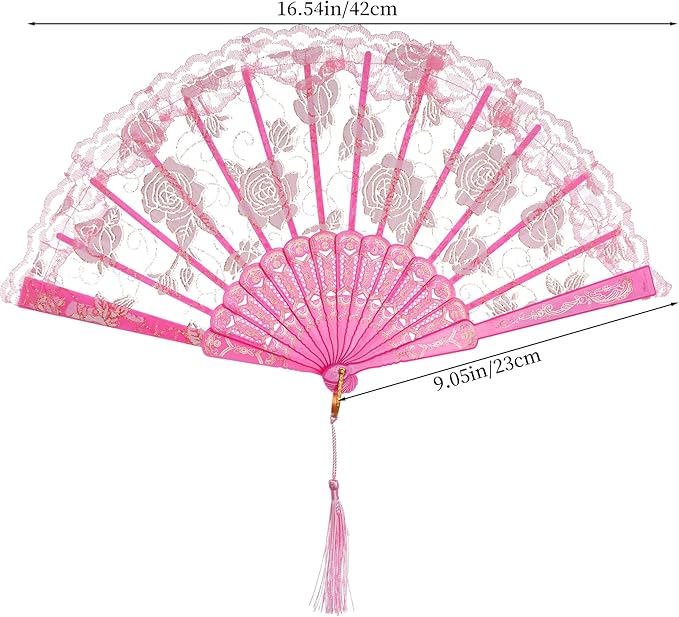 obmwang 5 Pieces Girls Tea Party Supplies Tea Party Gloves Hats Girls Kids Tea Party Necklace Fan for Girls Tea Party Costume