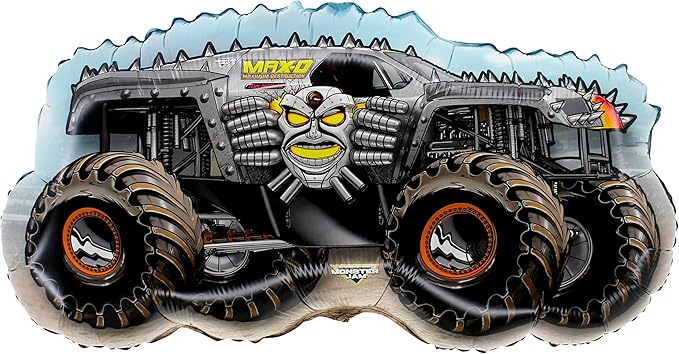 Toyland® 85cm (33") Monster Jam " Max D " Foil Balloon - Monster Truck Shaped Character Balloons