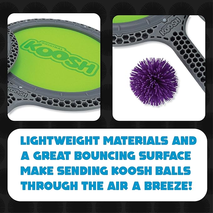 Koosh Double Paddle Playset -- Paddles and Ball for Added Koosh Fun! -- Fidget Toy -- For Ages 6+