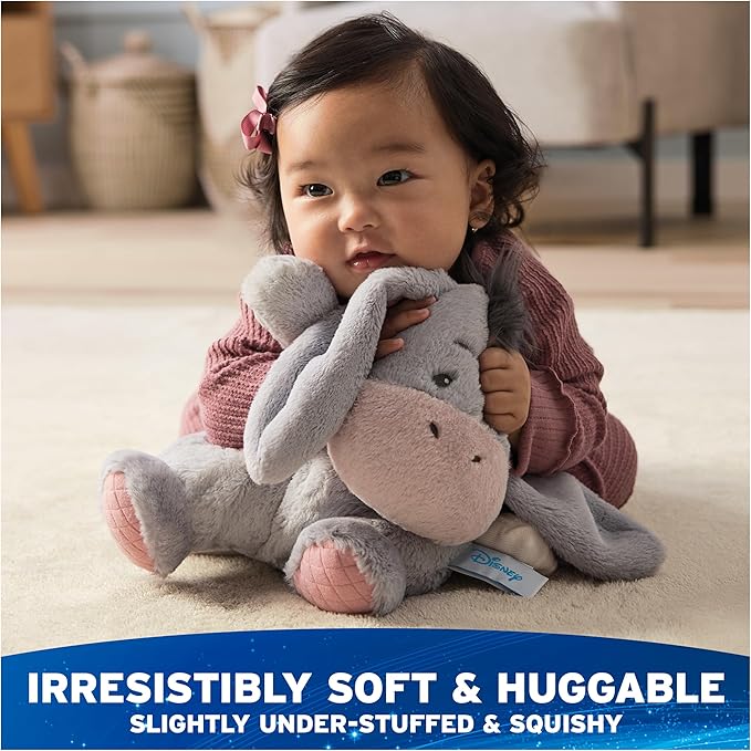 GUND Disney Official Eeyore Oh So Snuggly Plush, Winnie The Pooh, Eeyore Donkey Stuffed Animal for Ages 1 and Up, Grey, 12.5”