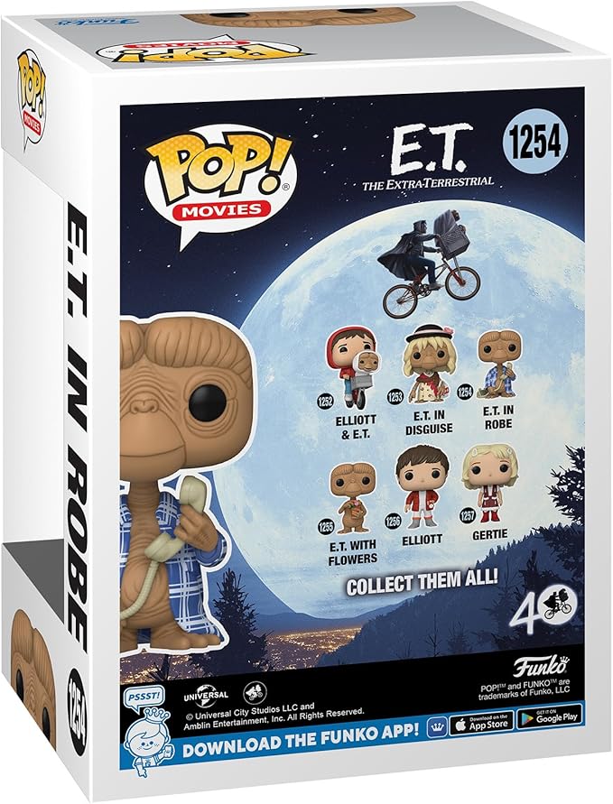 Funko Pop! Movies: E.T. The Extra-Terrestrial - E.T. in Flannel