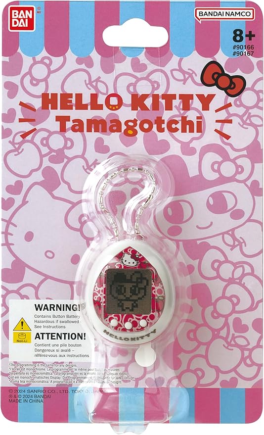 TAMAGOTCHI Bandai Hello Kitty (Cherry) 50th Anniversary Special Edition (90166) | Collectible Virtual Pet | Theme Games, Exclusive Accessories and Memorial Design