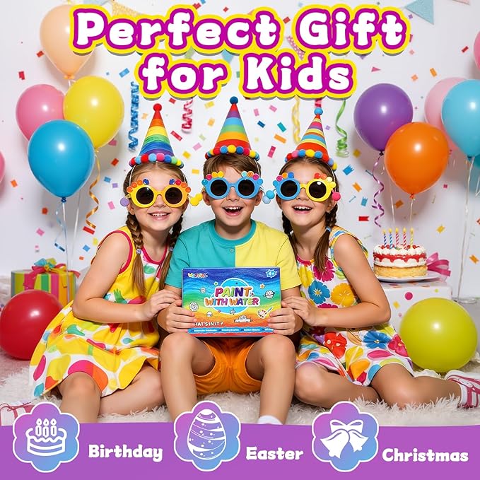 24 Pack Coloring Books Party Favors for Kids Ages 4-8 Bulk Mini Watercolor Books Easter Goodie Bags Stuffers for Kids Students Easter Return Gifts Classroom Prizes Art Crafts