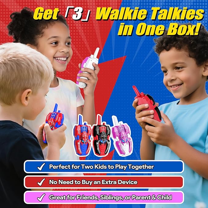 Vvinca Walkie Talkies for Kids 5 Pcs