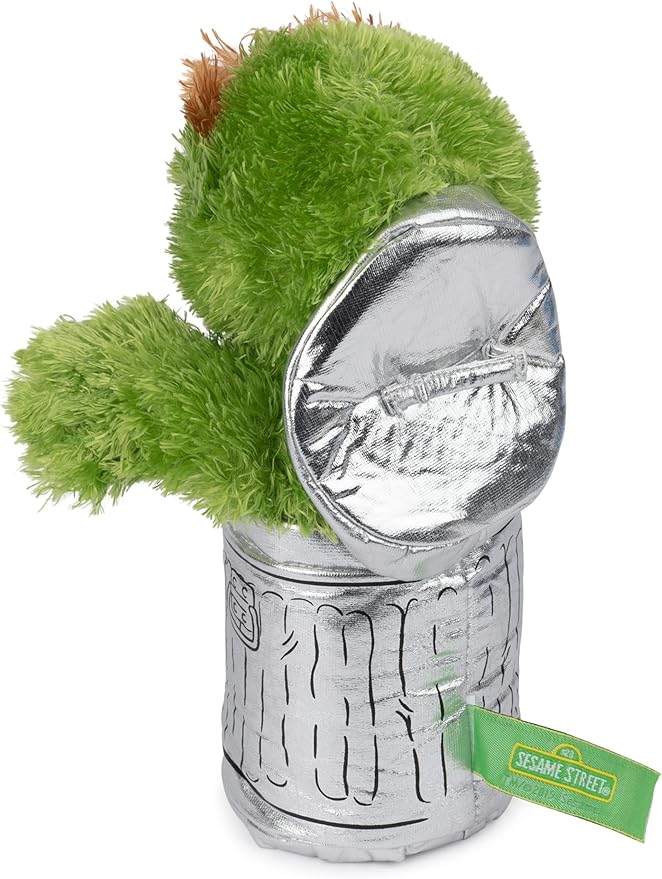 GUND Sesame Street Official Oscar The Grouch Muppet Plush, Premium Plush Toy for Ages 1 & Up, Green/Silver, 10”