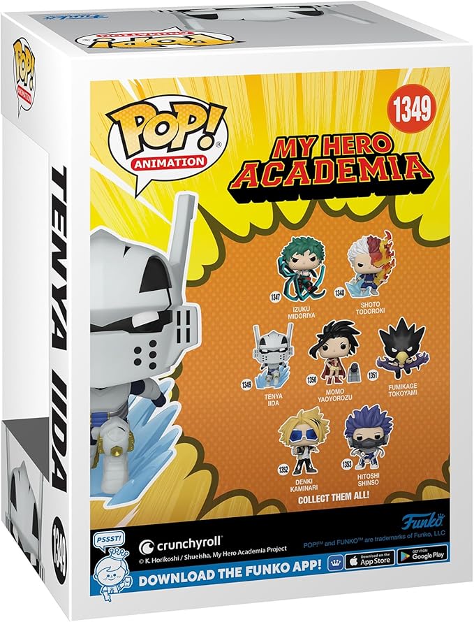 Funko POP! Animation: MHA - Tenya Iida - Ingenium - (Recipro Burst) - My Hero Academia - Collectable Vinyl Figure - Gift Idea - Official Merchandise - for Kids & Adults - Anime Fans