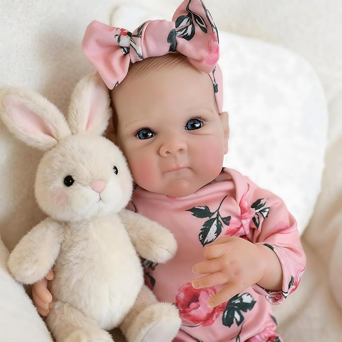 Realistic Reborn Baby Dolls-18 Inch Real Life Baby Dolls Girl Lifelike Baby Doll with Accessories for 3+ Years Old (Red)