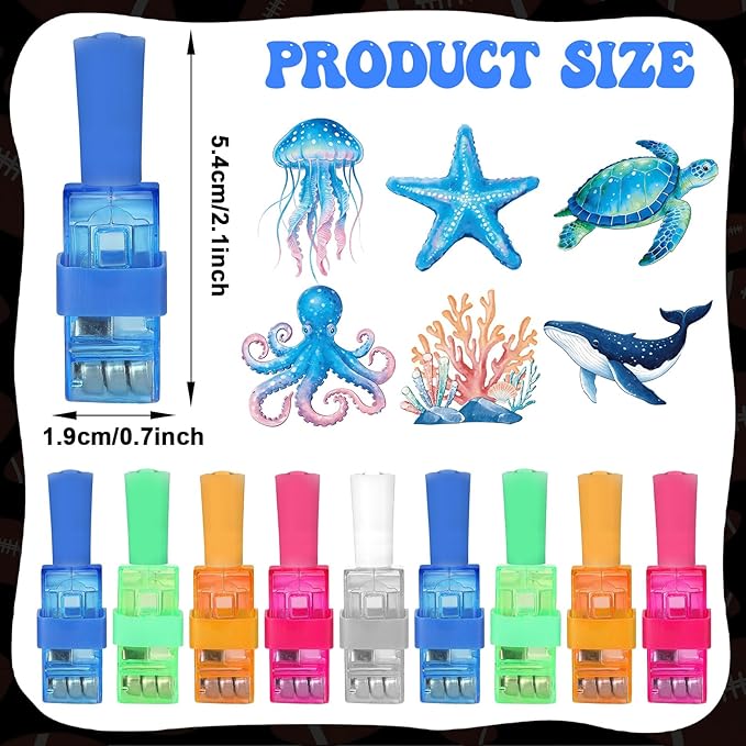 36Pcs Under The Sea LED Finger Lights Animal Party Favors Glow in the Dark Light Up Finger Lights Ocean Themed Toys Bulk for Kids Birthday Party Goodie Bag Stuffer Birthday Gifts Classroom Prize