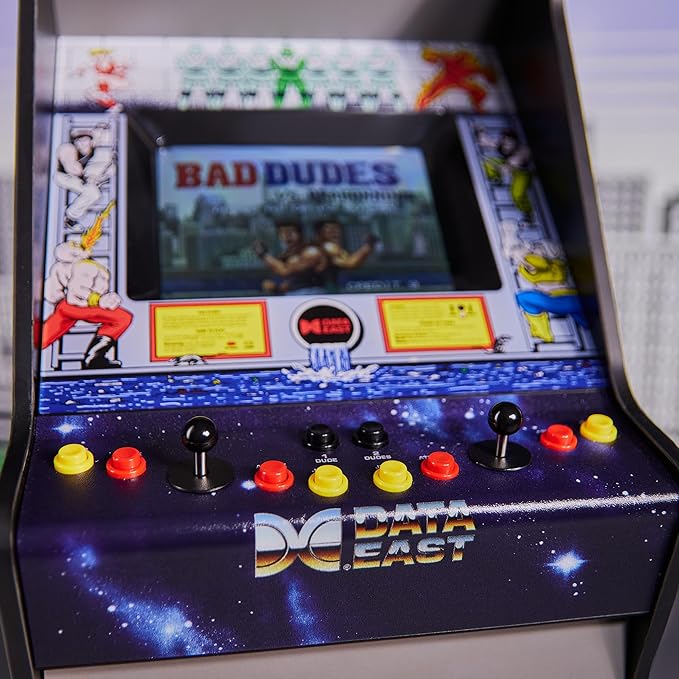 Quarter Arcades Collector’s Edition Bad Dudes Vs. DragonNinja Mini Arcade – 1/4 Scale Cabinet with Original ROM, USB-C, Illuminated Marquee & Exclusive Poster