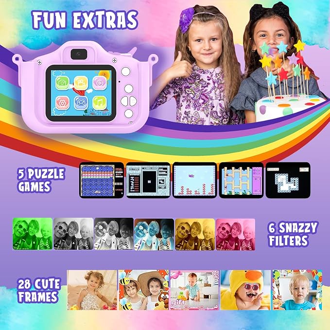 Pinatas Kids Digital Camera for Boys & Girls, Ages 3-7, Unicorn Camera