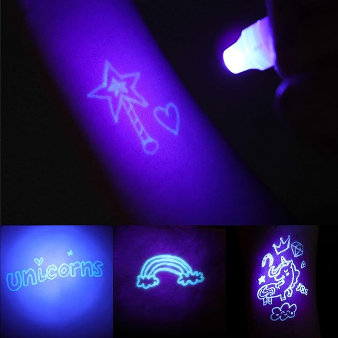 BONNYCO Invisible Ink Pen and Notebook Pack 32, Unicorn Party Favors for Kids. Magic Spy Pen Goodie Bags Stuffers for Kids, Unicorn Birthday Party Supplies. Goody Bag Stuffers, Return Gifts Prizes