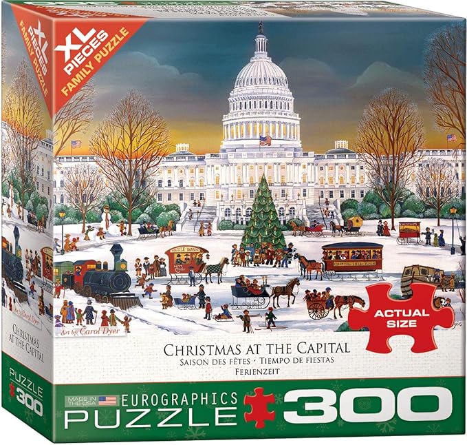 Christmas at The Capitol Family Puzzle 300pc