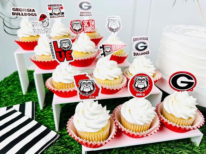 Party Supplies for Football, Birthday, Graduation Party Decorations (Georgia Bulldogs)