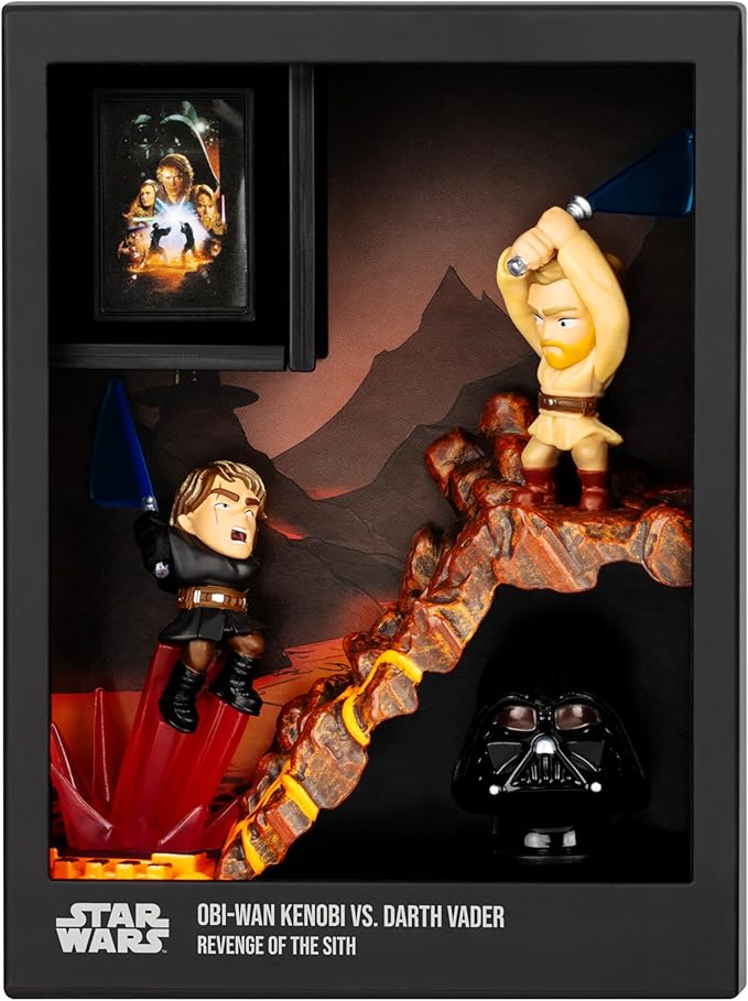 FANDROP SW01-Star Wars: Revenge of The Sithâ - OBI-Wan Kenobi VS. Darth Vader, FANDROP Combines an Epic Diorama, Artifacts & Scene Marker Creating A Display to Enhance Any Star Wars Collection