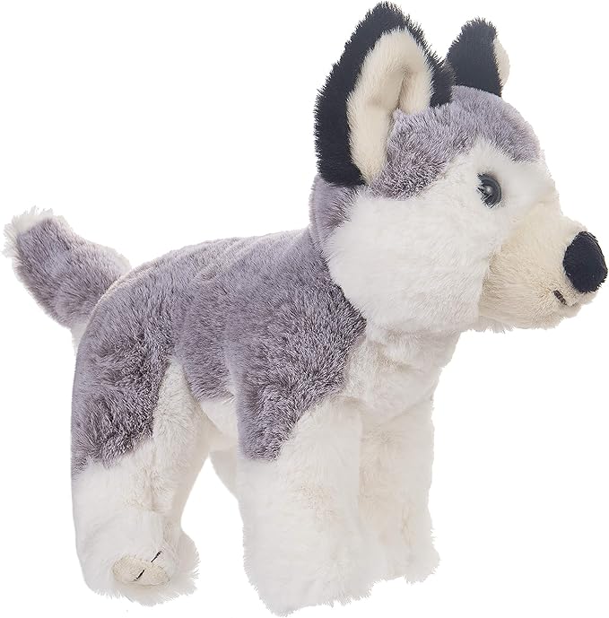 DILLY DUDU Husky Puppy Dog Stuffed Animal Plush Toy 10-Inch